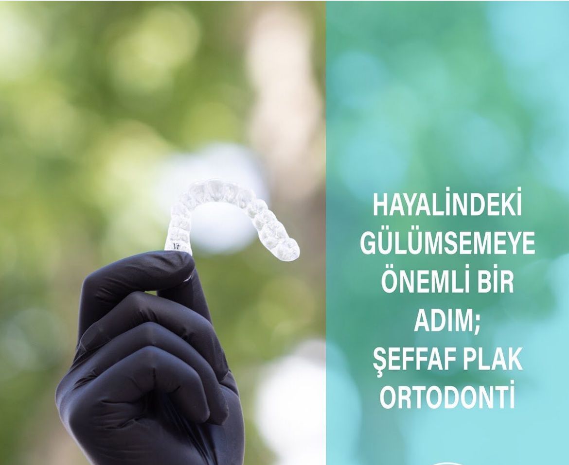 Şeffaf plak ortodonti için kullanılan plak örneği